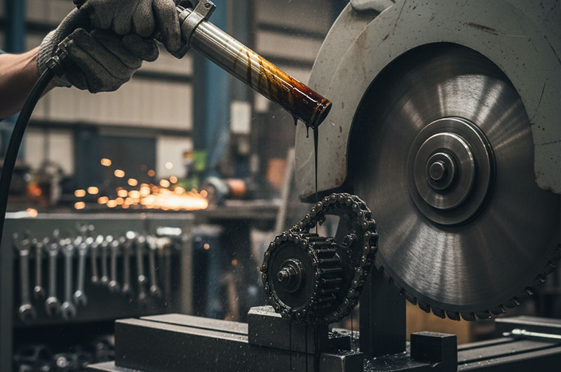 نگهداری و روغن کاری اره دیسکی در کارخانه برش و برطرف کردن مشکلات تیغ اره دیسکی