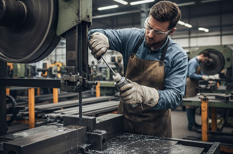 روغنکاری اره نواری و 6 نکته مهم در نگهداری از تیغ اره نواری