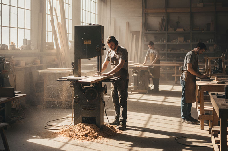 دستگاه اره‌ نواری چوب‌ بر